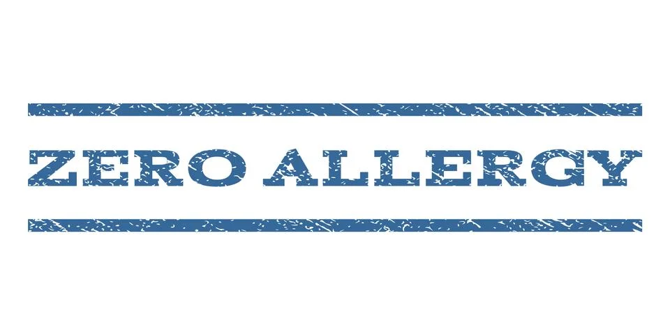 Zero Allergy Watermark Stamp Illustrazione stock