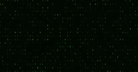 Zero and one green binary digital code, computer generated seamless loop Stock Footage 82189113