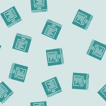 Zero click searches seo glyph seamless pattern Illustrazione stock