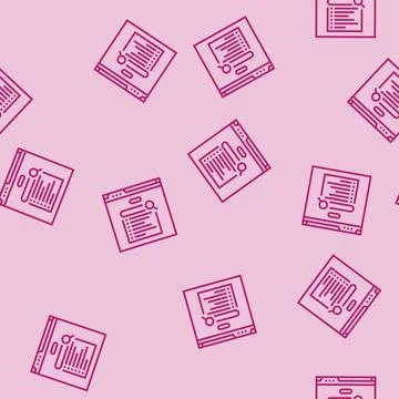 Zero click searches seo line seamless pattern 스톡 일러스트