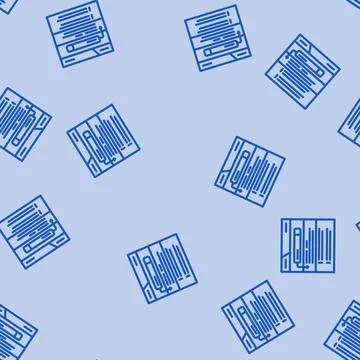 Zero click searches seo line vector seamless pattern Stock Illustration