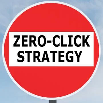 ZERO-CLICK STRATEGY concept 스톡 일러스트