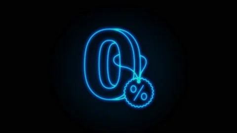 Zero commission. Design element. Red limited offer. Special offer badge. Stock Footage 158809898