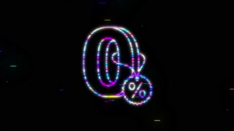 Zero commission. Design element. Red limited offer. Special offer badge. Stock Footage 158824306