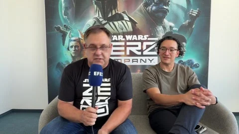 Zero Company opens new chapter in Star Wars gaming universe, Colonia, DE - 28 Au Video stock 343844194