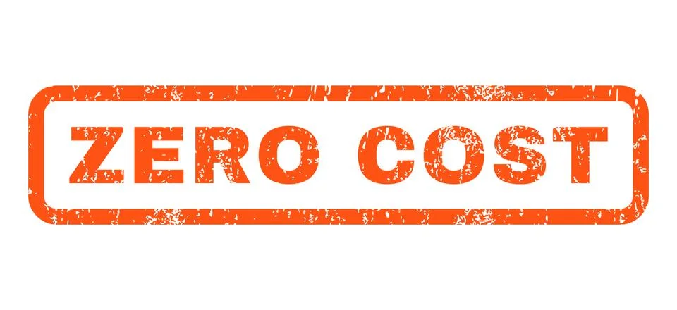 Zero Cost Rubber Stamp Stock-Illustration