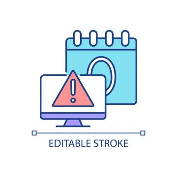 Zero day attack RGB color icon 스톡 일러스트