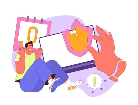 Zero-Day Exploit concept. Stock Illustration