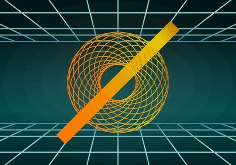 Zero Digital Dimension Background Stock Illustration