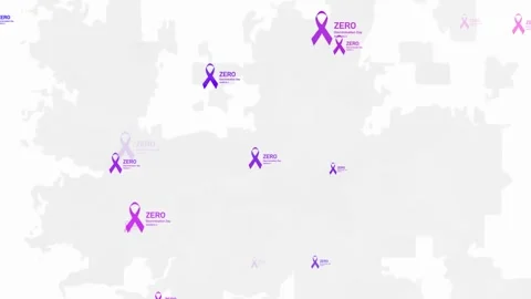 Zero Discrimination Day animated celebration motion background. Stock Footage 301768355