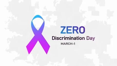 Zero Discrimination Day animated celebration motion background. Stock Footage 301768364