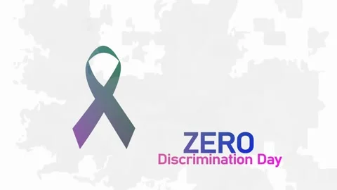 Zero Discrimination Day animated celebration motion background. Stock Footage 301768365