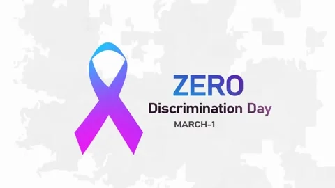 Zero Discrimination Day animated celebration motion background. Stock Footage 301768368