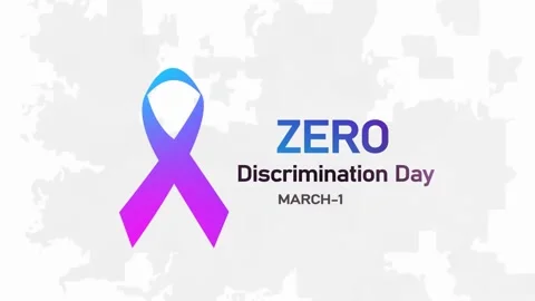 Zero Discrimination Day animated celebration motion background. Stock Footage 301768373