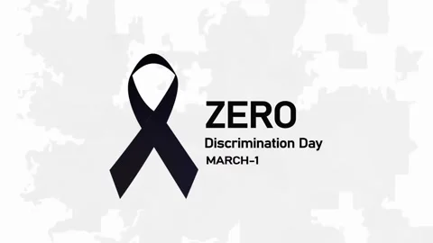 Zero Discrimination Day animated celebration motion background. Stock Footage 301768374