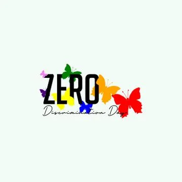 Zero Discrimination Day Stock Illustration