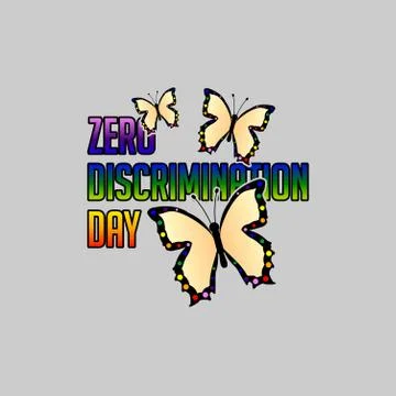Zero Discrimination Day Stock Illustration