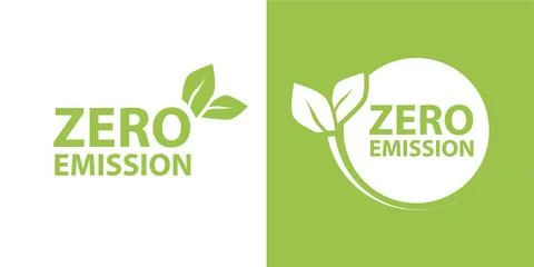 Zero Emission Net zero icon, CO2 net-zero emission, carbon neutral concept Stock Illustration