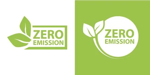 Zero Emission Net zero icon, CO2 net-zero emission, carbon neutral concept 库存插图