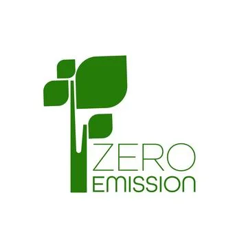 Zero emission sign Stock Illustration