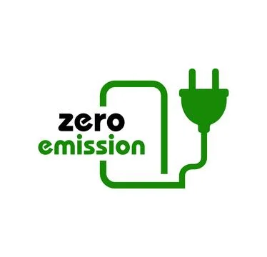Zero emission sign Stock Illustration