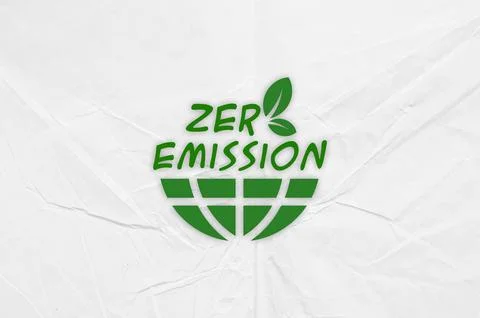 Zero emission sign Stock Photos