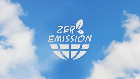 Zero emission sign Stock Photos