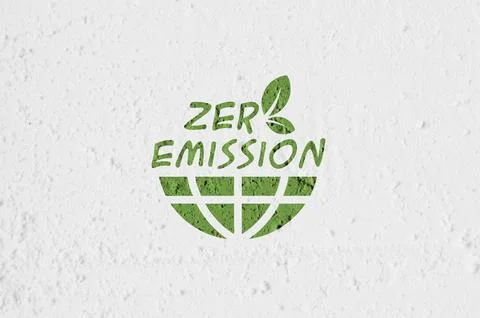 Zero emission sign Stock Photos