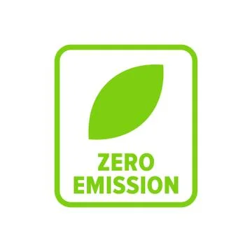 Zero emission symbol  Stock Illustration