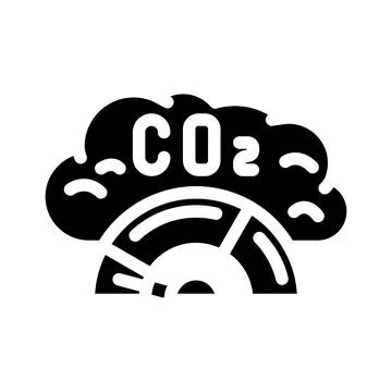 Zero emission technology glyph icon vector illustration Stock Illustration