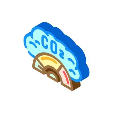 Zero emission technology isometric icon vector illustration Stock Illustration
