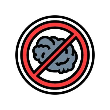Zero emission use color icon vector illustration Stock Illustration