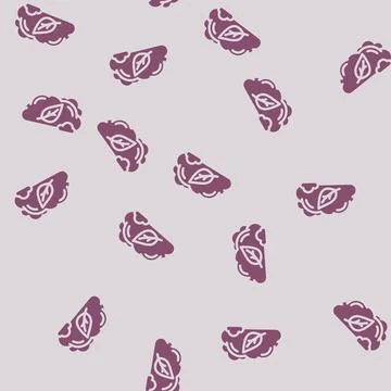 Zero emission use glyph vector seamless pattern Stock Illustration