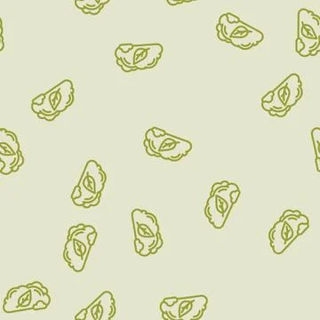 Zero emission use line vector seamless pattern Stock-Illustration