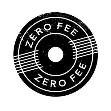 Zero Fee rubber stamp Ilustração Stock
