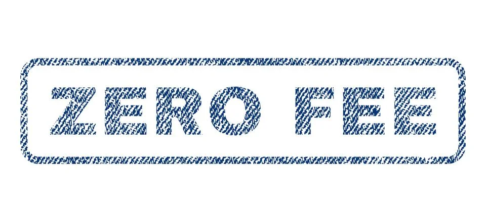 Zero Fee Textile Stamp Illustrazione stock