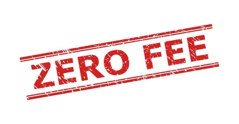 ZERO FEE Watermark with Scratched Texture and Double Parallel Lines 스톡 일러스트