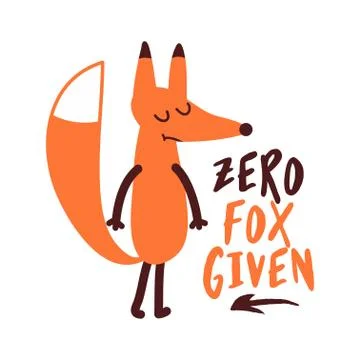 Zero fox given (forgiven) Stock Illustration
