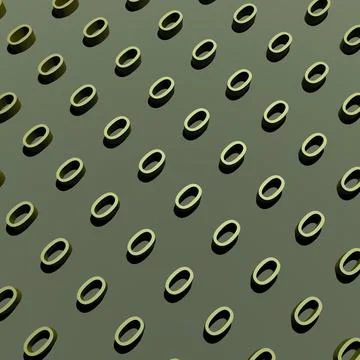 Zero golden background. Number 0 background. 3D render illustration. 스톡 일러스트