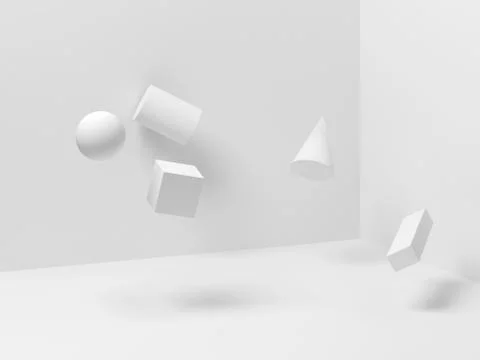 Zero gravity illustration, 3d render Stock Illustration