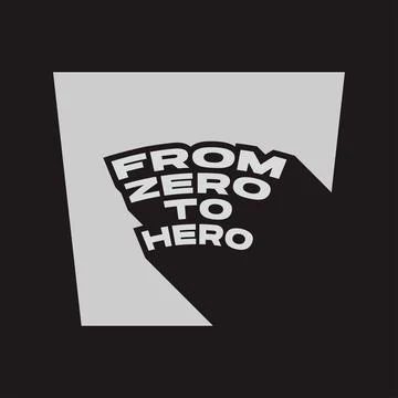 From zero to hero design vector illustration Stock Illustration