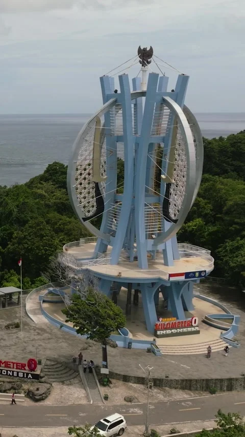 Zero Kilometers Landmark of Indonesia. Stock Footage 252252766