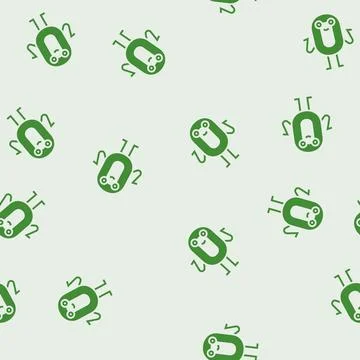 Zero number character glyph seamless pattern Illustrazione stock