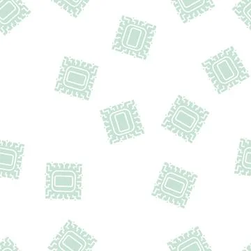 Zero number glyph seamless pattern Stock Illustration