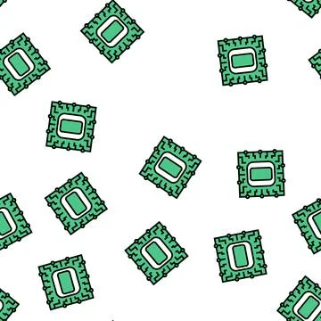 Zero number vector seamless pattern Stock Illustration