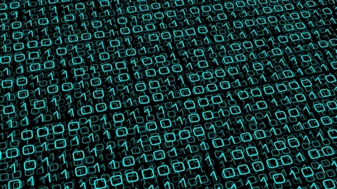 Zero one binary abstract computer code algorithm Stock Footage 90828458