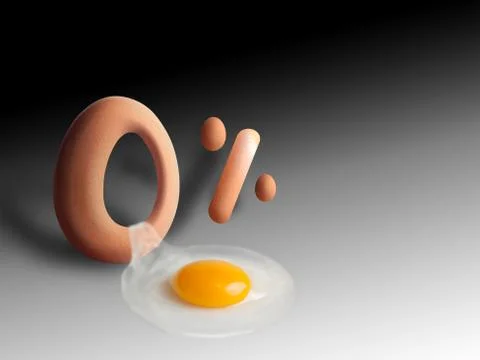 Zero percent discount Stock Illustration