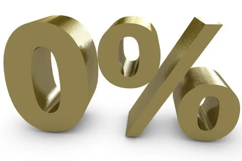 Zero percent Stock Illustration