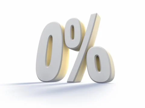 Zero percent Stock Illustration