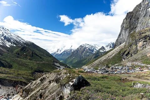 Zero Point  High-Altitude Snow-Capped Landscape in Sikkim, India Stock Photos